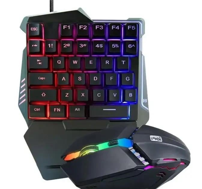 Набор 2в1 игровая клавиатура с мышкий 198I G506 с RGB подсветкой для ПК (7772) Набор 2в1 игровая клавиатура с мышкий 198I G506 с RGB подсветкой для ПК (7772)
