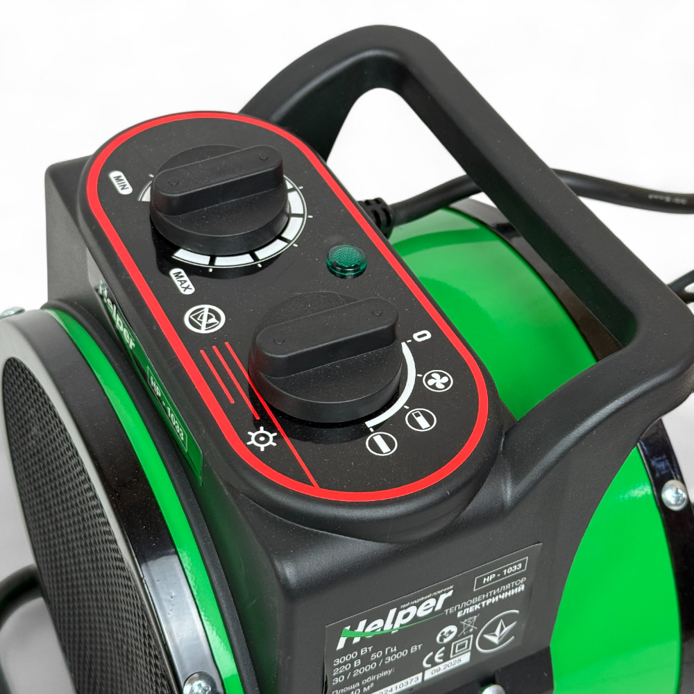 Тепловентилятор круглий Helper HP-1033 3 кВт (2785832757) - фото 6