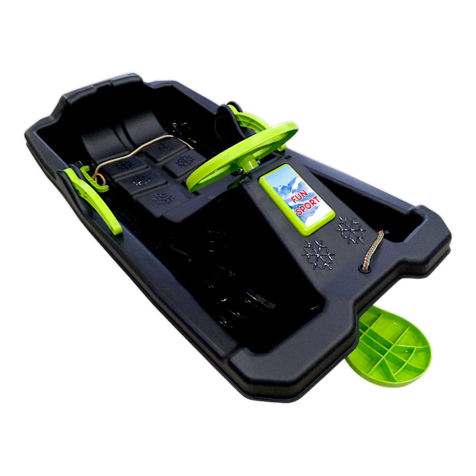 Санки з кермом Marmat Niko Чорний (15927) - фото 3 Санки з кермом Marmat Niko Чорний (15927) - фото 3