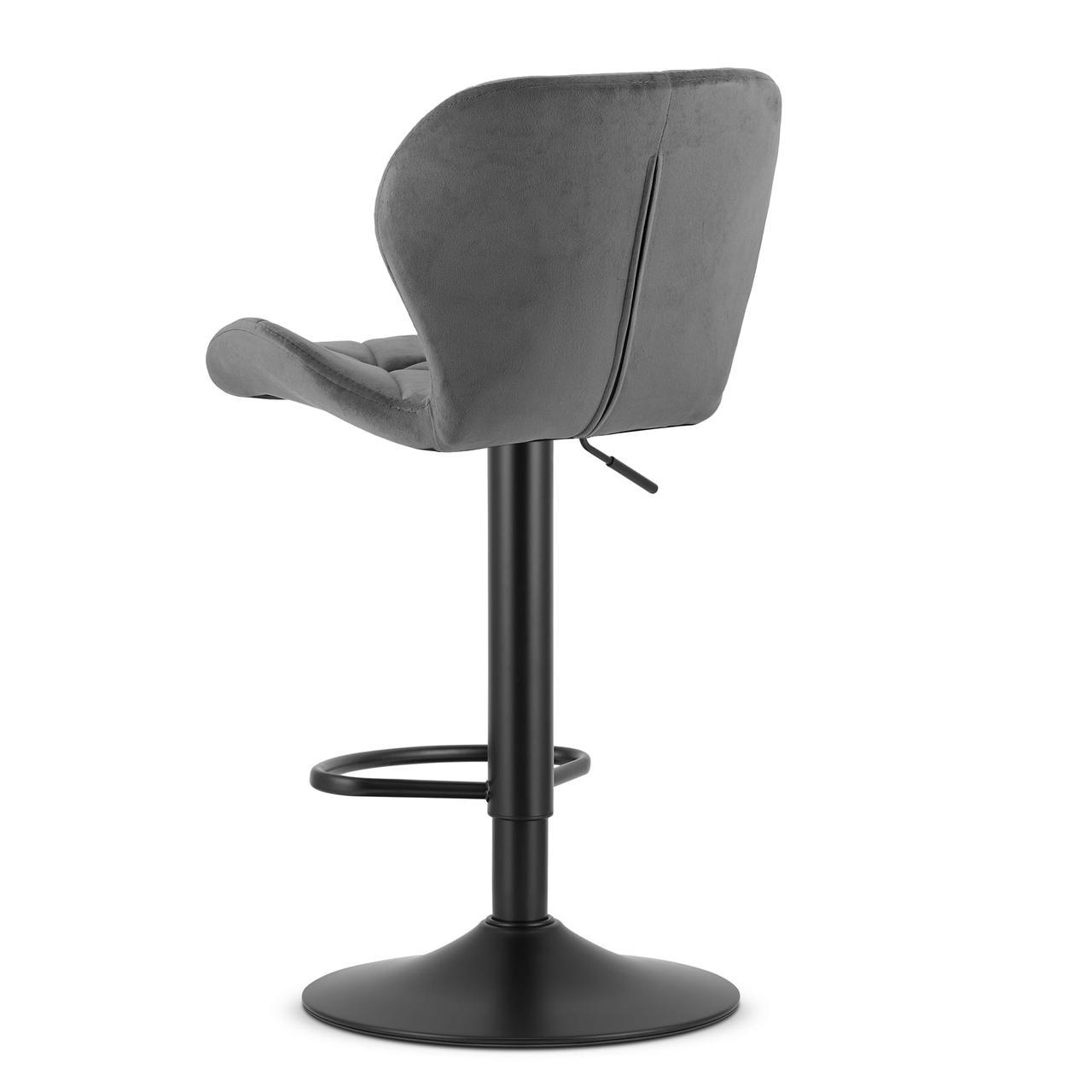 Барный стул Leobert WEST Велюр Grey/Black ( LEOBERT WEST Grey) - фото 4