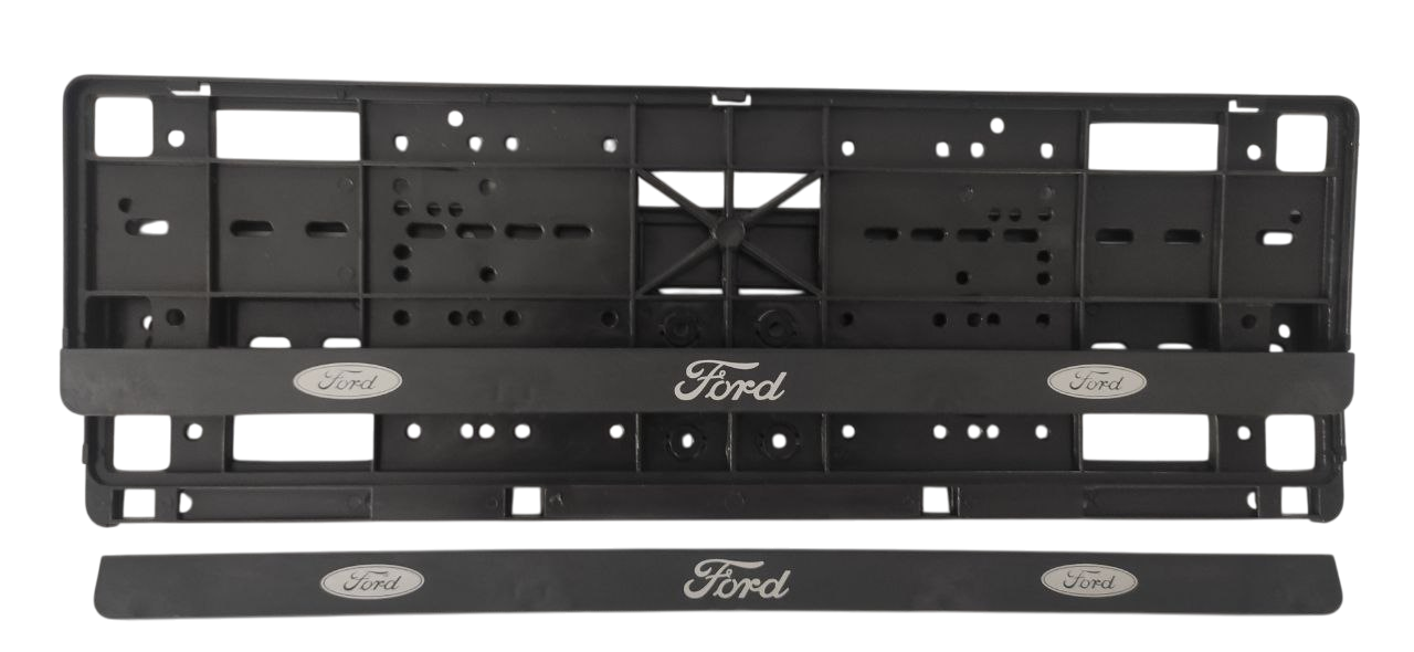 Рамка номерного знака с защелками Книжка с надписью "FORD" пара (20606)