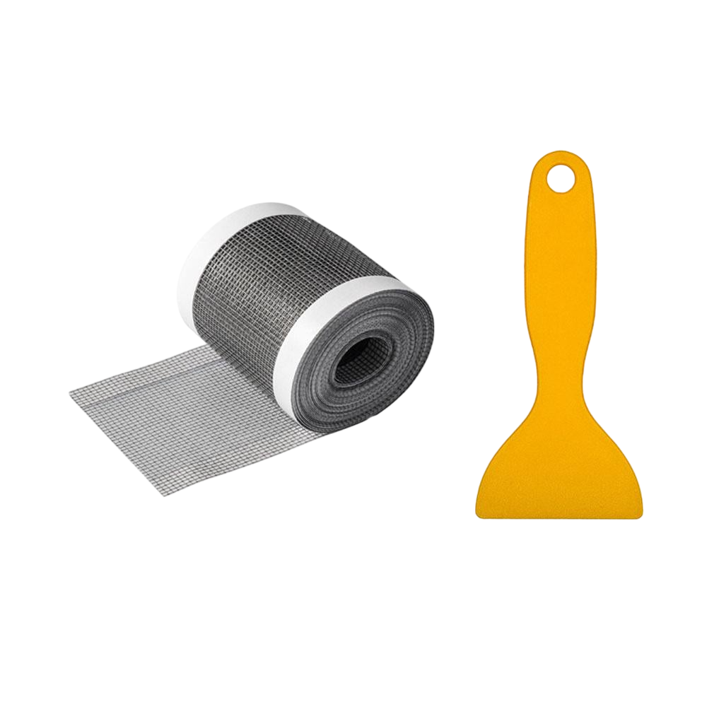 Сетка-фильтр для слива в раковину и ванну самоклеящаяся в рулоне со скребком 7 см 5 м (NR0262_1)