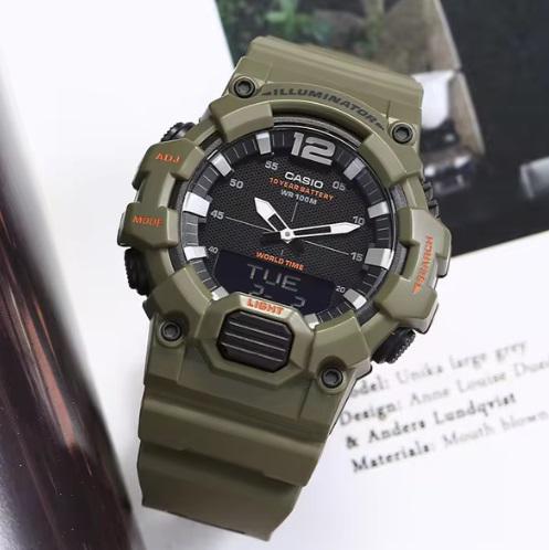 Часы электронные мужские Casio HDC-700-3A2 с двойной индикацией (1141-0088) - фото 3 Часы электронные мужские Casio HDC-700-3A2 с двойной индикацией (1141-0088) - фото 3