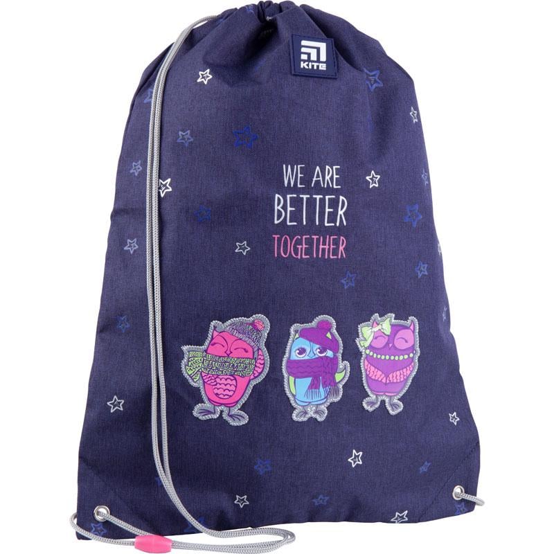 Сумка для обуви KITE Education Better together 46х33 см Синий (K21-600M-3)
