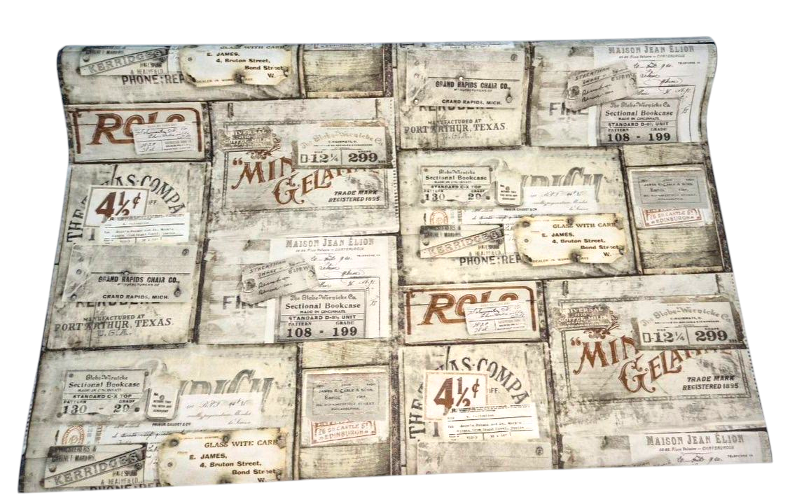 Шпалери вінілові Слов'янські шпалери 330-04 ретро-колаж для дитячої кімнати/спальні/спальні 10,05x1,06 м (2540724371) - фото 5