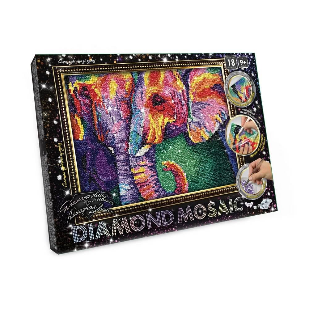 Алмазная мозаика Danko Toys Diamond Mosaic Слоны (DM-03-01-9)