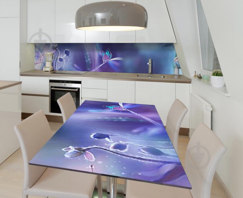 Наклейка 3Д виниловая на стол Zatarga «Поклонницы ночи» 650х1200 мм для домов, квартир, столов, кофейн, кафе