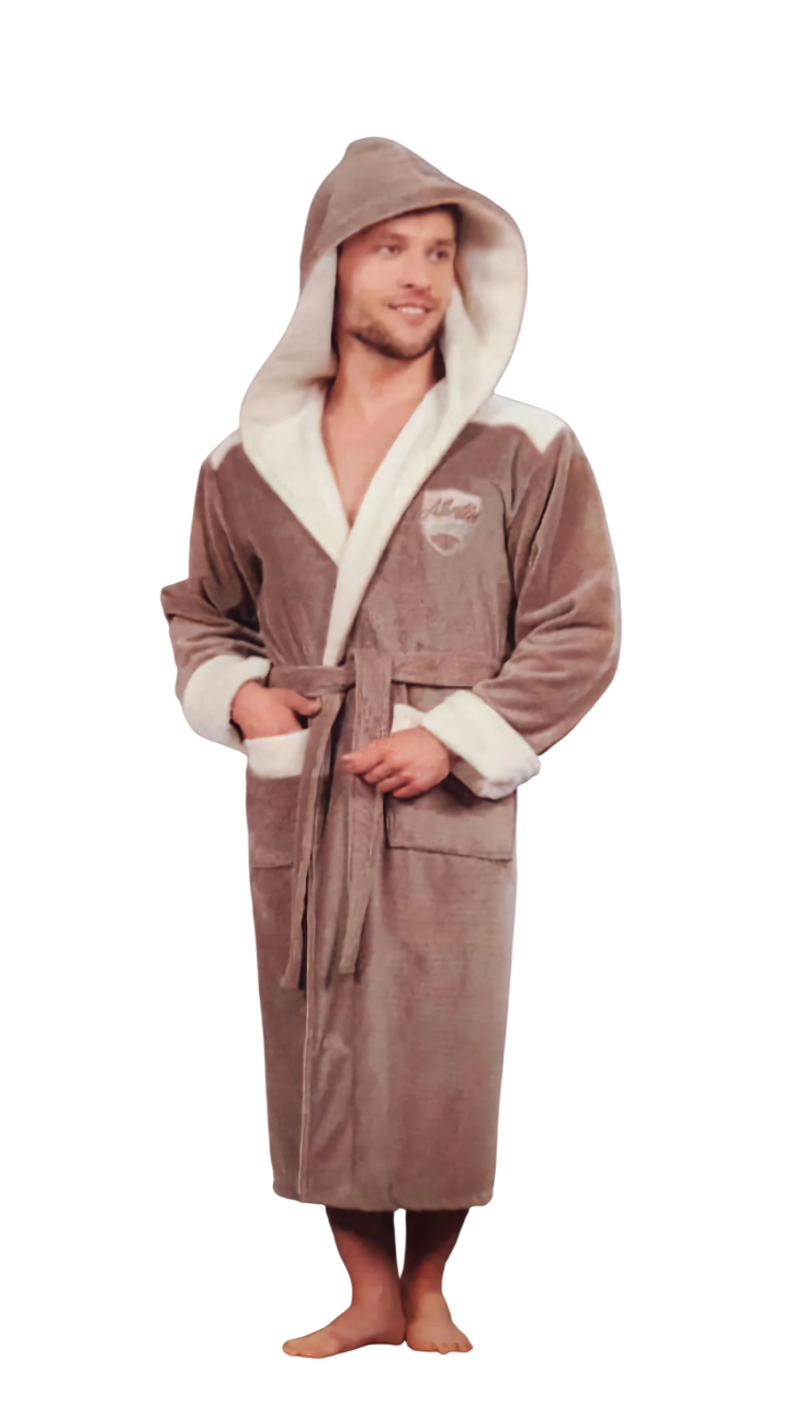 Халат мужской Nusa хлопок/бамбук 2810 XXL Бежевый (2000022279742)