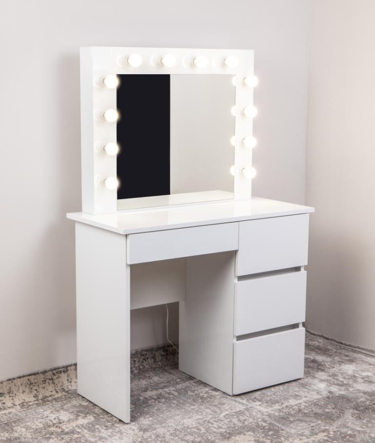 Макияжный стол глянцевый Актер Белый (103) - фото 2 Макияжный стол глянцевый Актер Белый (103) - фото 2