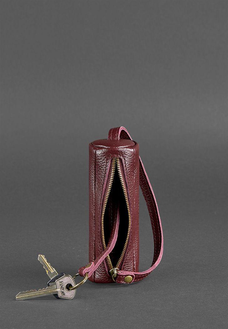 Ключница женская кожаная 3.0 Тубус Марсала (A-026549) - фото 2 Ключница женская кожаная 3.0 Тубус Марсала (A-026549) - фото 2
