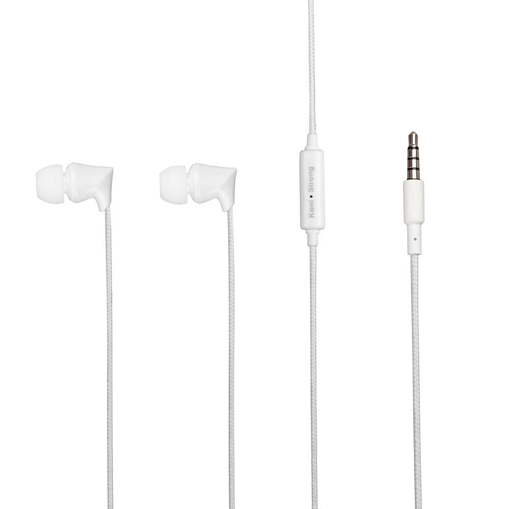 Наушники проводные KONI strong with mic KS-341 1,2 м White Наушники проводные KONI strong with mic KS-341 1,2 м White