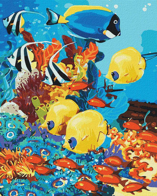 Картина по номерам Идейка Морское царство 40х50 см в термопакете (KHO4075)
