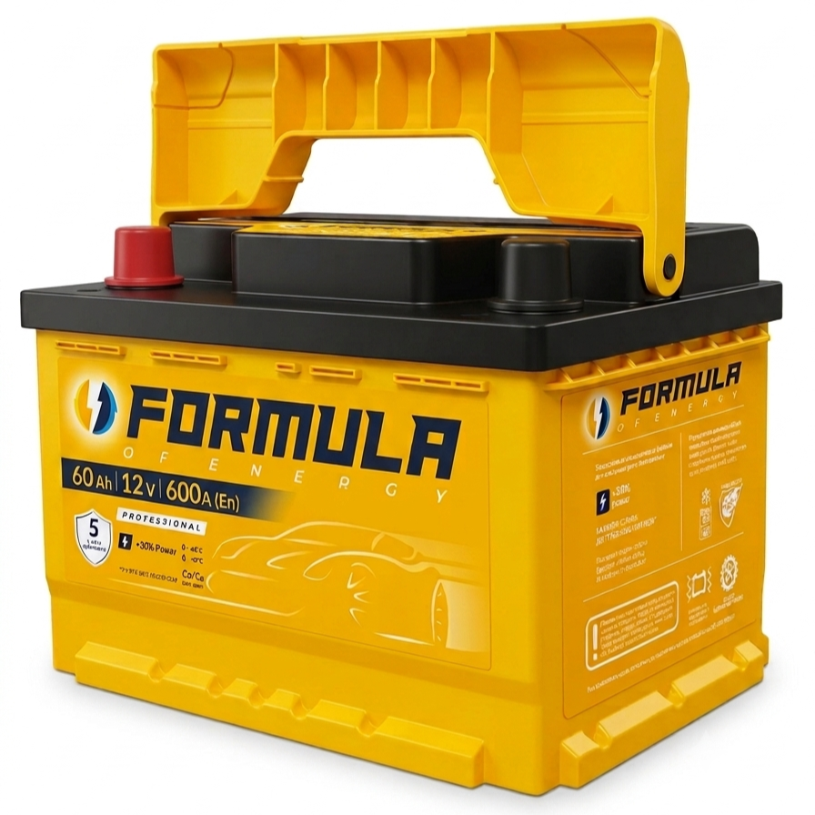 Акумулятор автомобільний 6CT-60 FORMULA Professional EN600 60Ah-12V + ліворуч 242х175х175 мм