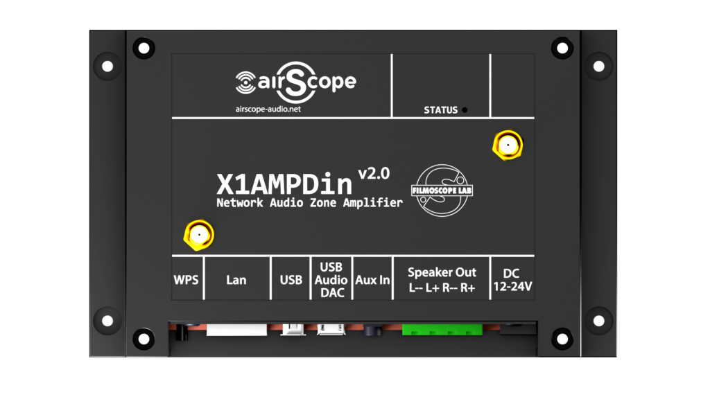 Усилитель стерео со встроенным сетевым аудио плеером airScope X1AMPDin Ver2,0 2 канала по 30 Вт