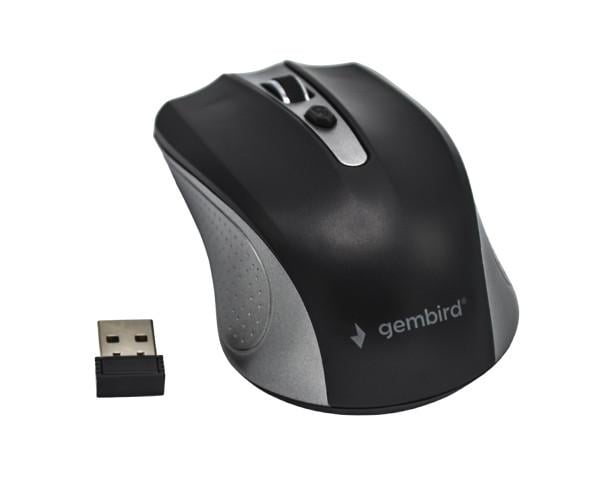 Мишка безпровідна Gembird MUSW-4B-04-GB 1600 DPI Black/Silver - фото 2