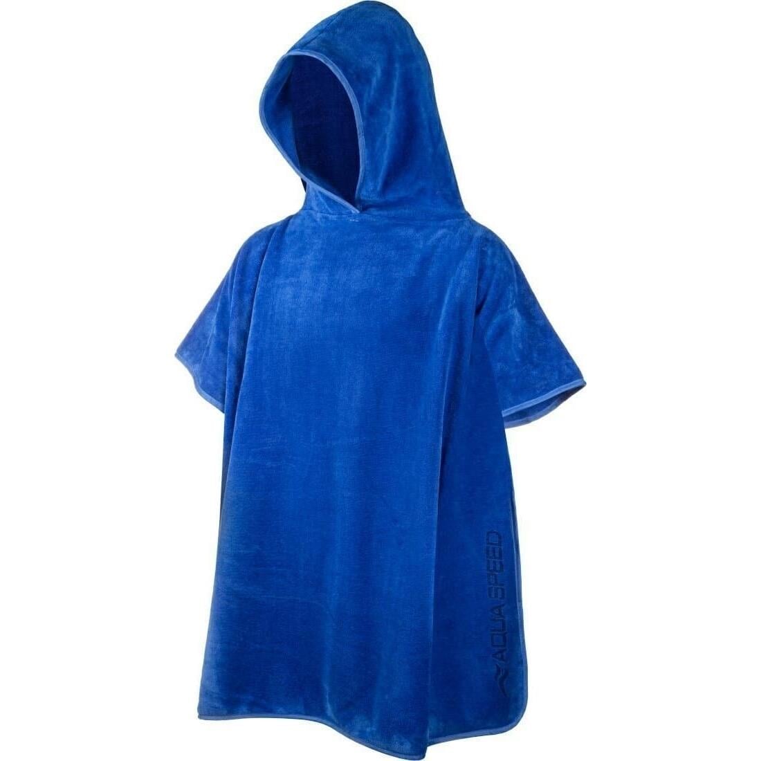 Рушник-пончо дитячий Aqua Speed KID'S PONCHO 145-01 70x120 см Темно-синій (58888)