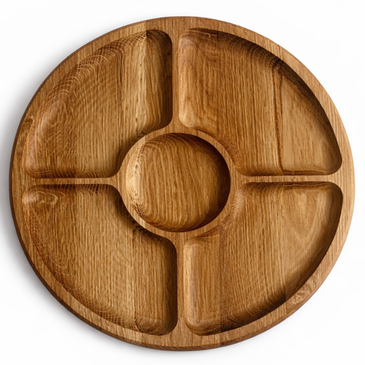 Менажница для подачи блюд и закусок 30 см дуб (1460149621)