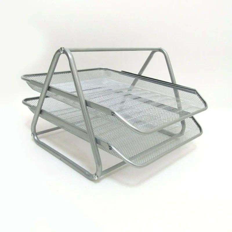 Лоток для бумаги горизонтальный Josef Otten на 2 отделения 300х350 мм Серебряный Лоток для бумаги горизонтальный Josef Otten на 2 отделения 300х350 мм Серебряный