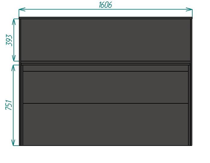 Рецепсія для офісу РЦП-9 без підсвітки Антрацит - фото 3 Рецепсія для офісу РЦП-9 без підсвітки Антрацит - фото 3