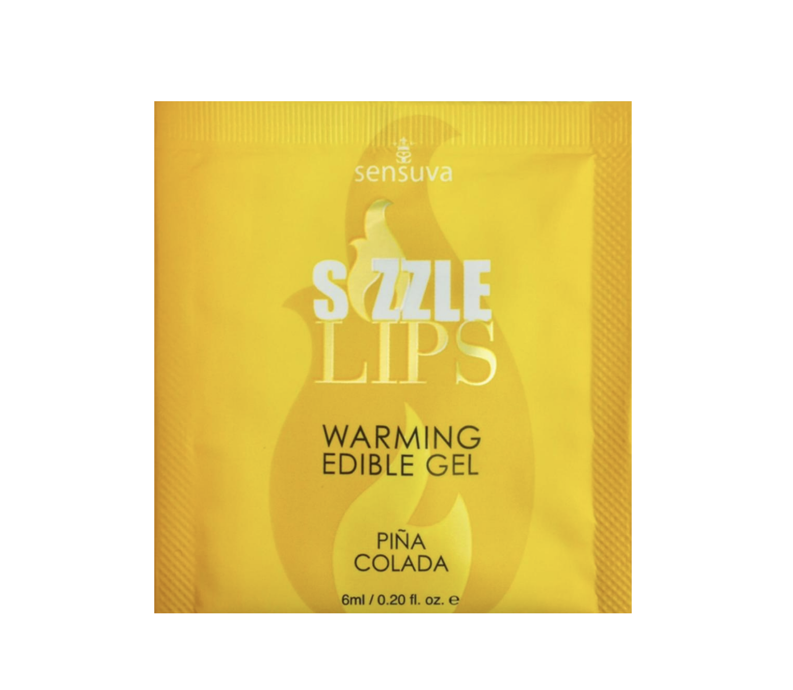 Пробник массажного геля Sensuva Sizzle Lips Pina Colada 6 мл