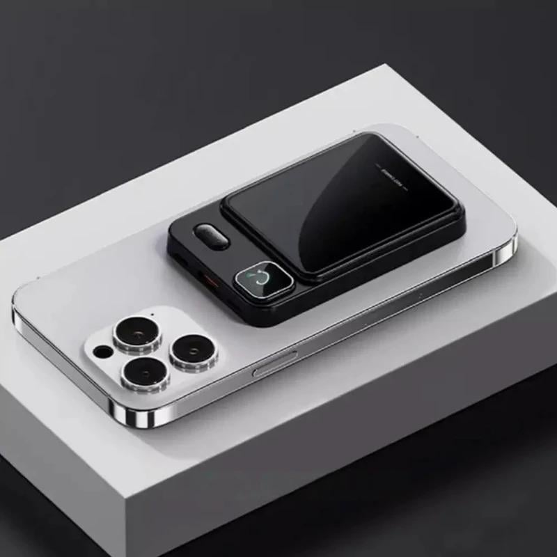 Повербанк 10000 mAh MagSafe беспроводнойЧ ерный (234575398_633) - фото 3