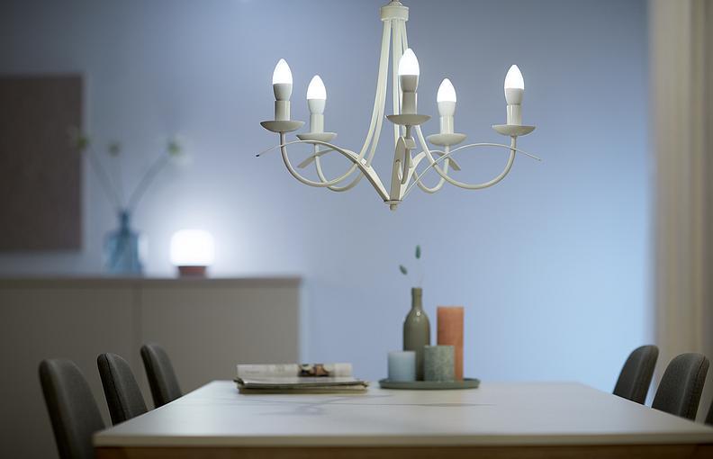 Лампа умная WiZ E14 4,9W 40W 400Lm C37 2700-6500K Wi-Fi (ERC-929002448702) - фото 2