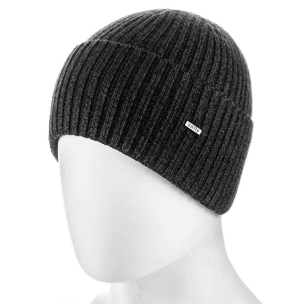Шапка мужская на флисе Zolly ZH175 one size Черный/Серый (1464409656)