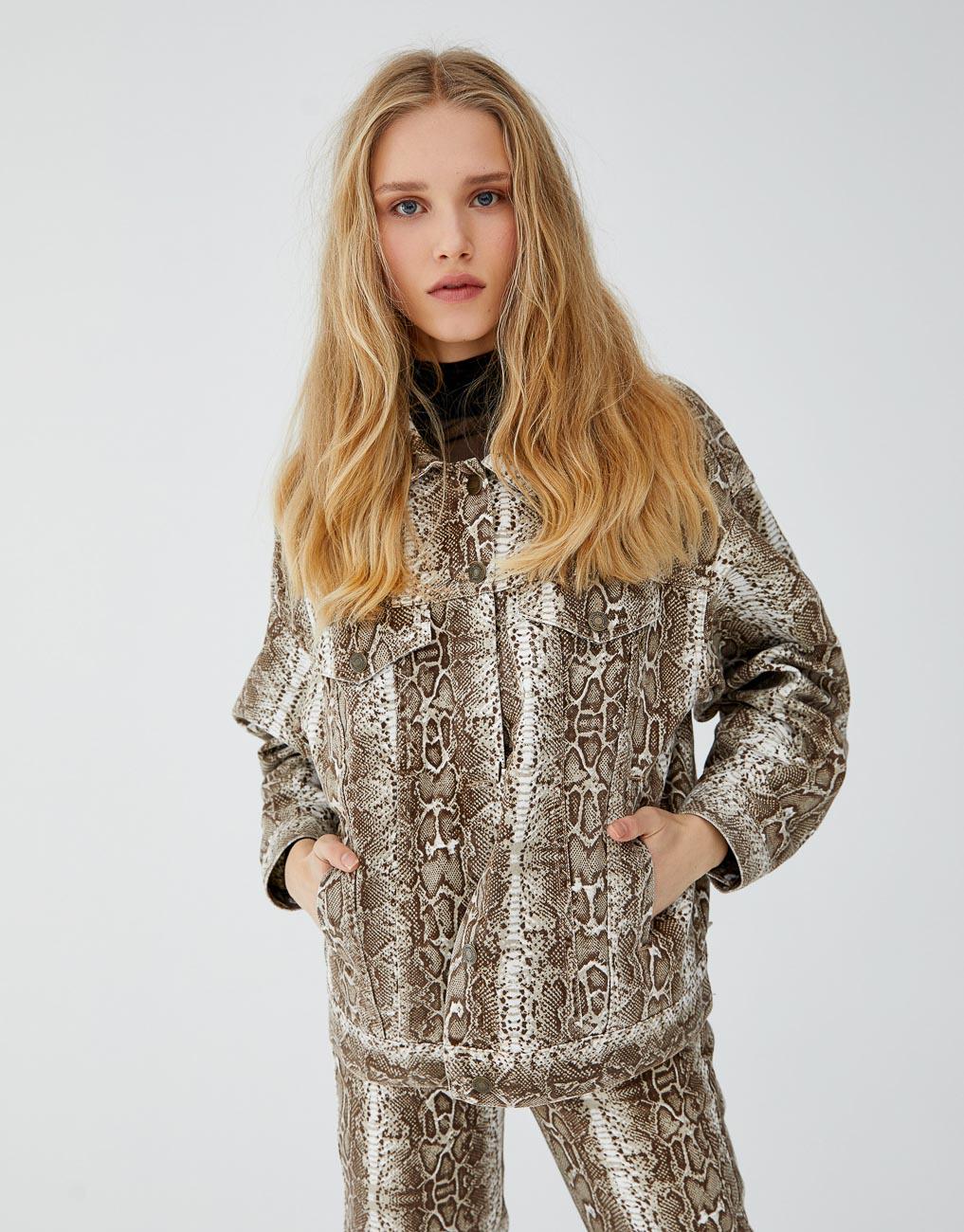 Куртка женская Pull&Bear S Комбинированный (5710317700b26)