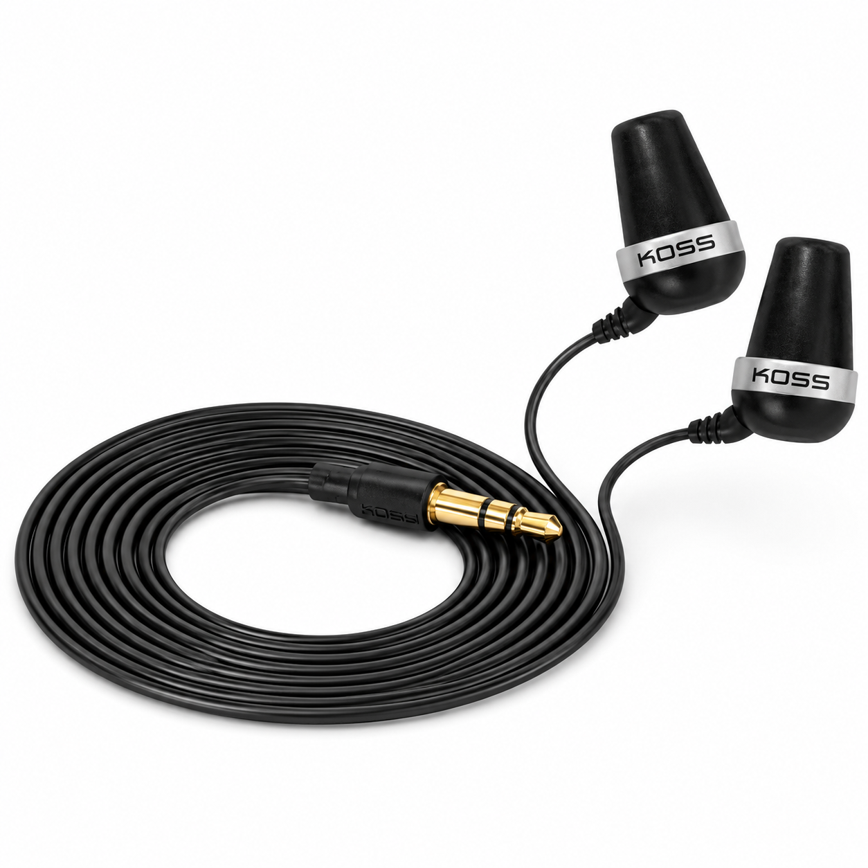 Наушники внутриканальные проводные Koss The Plug Noise Isolating 3,5 mini-jack Черный (196635.101)