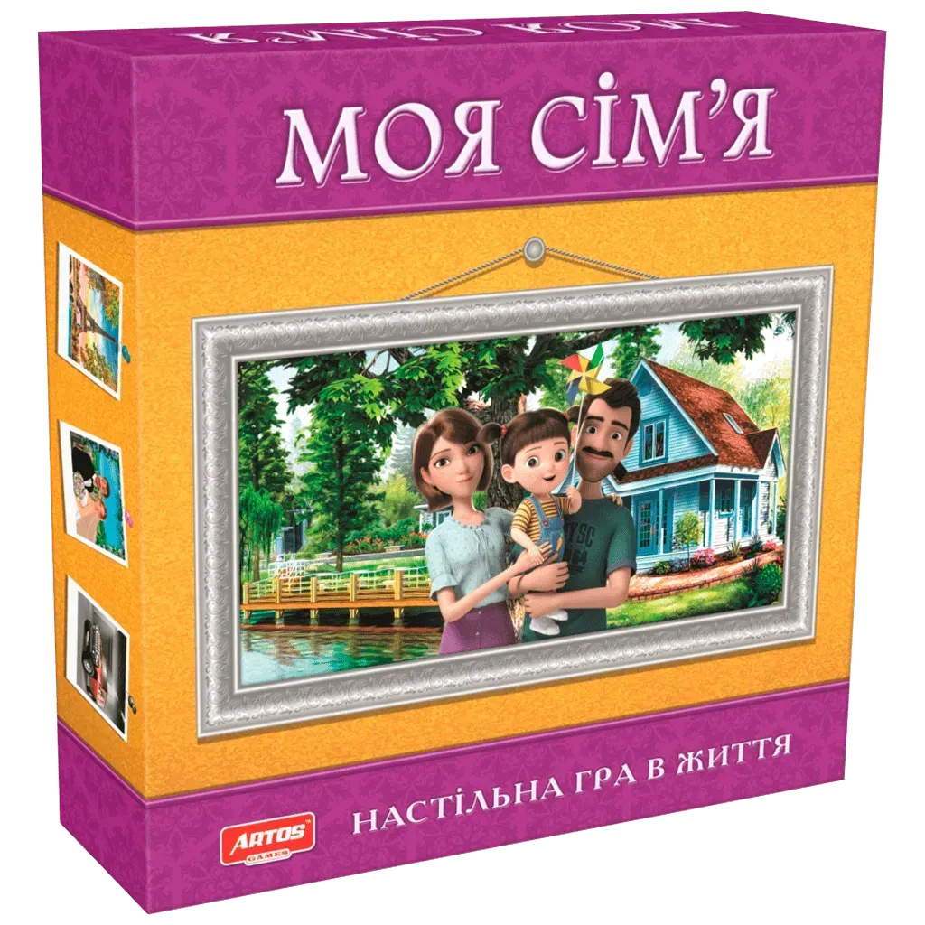 Настольная игра Artos Games Моя семья из картона Розово-желтый (150-98-GAG10013)