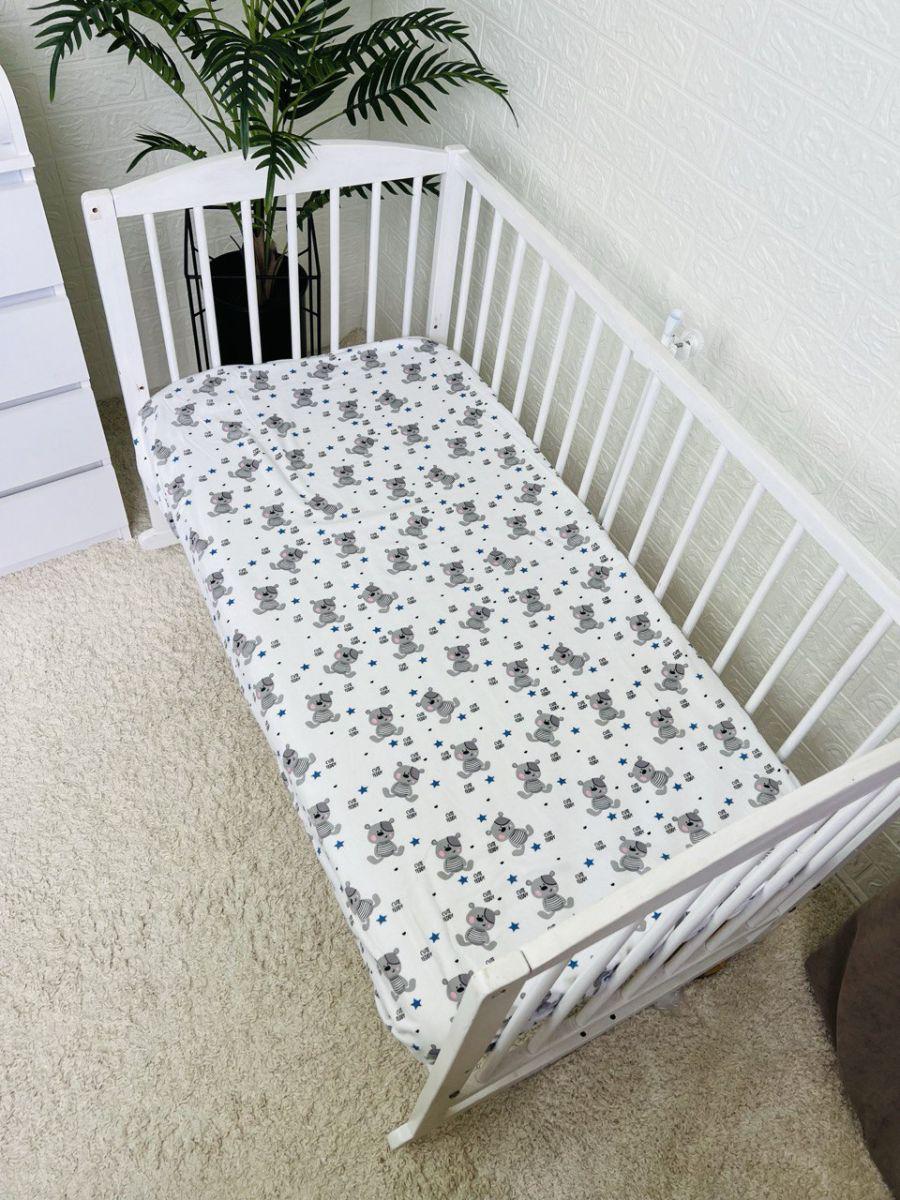 Простирадло дитяче на гумці 120х60 см (7703)