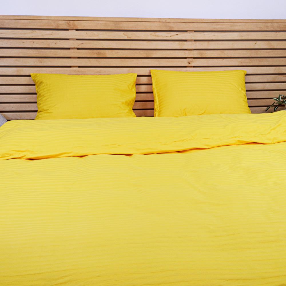 Наволочка YouStar 125 г/м2 страйп сатин 70х70 см 1 шт. Жовтий (nav-sst-70x70-yellow) - фото 2