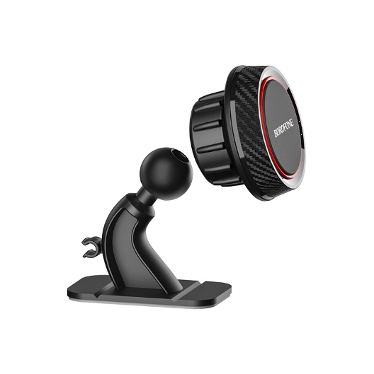 Держатель для телефона автомобильный Borofone Journey series BH13 магнитный крепеж Black/Red (56563) Держатель для телефона автомобильный Borofone Journey series BH13 магнитный крепеж Black/Red (56563)