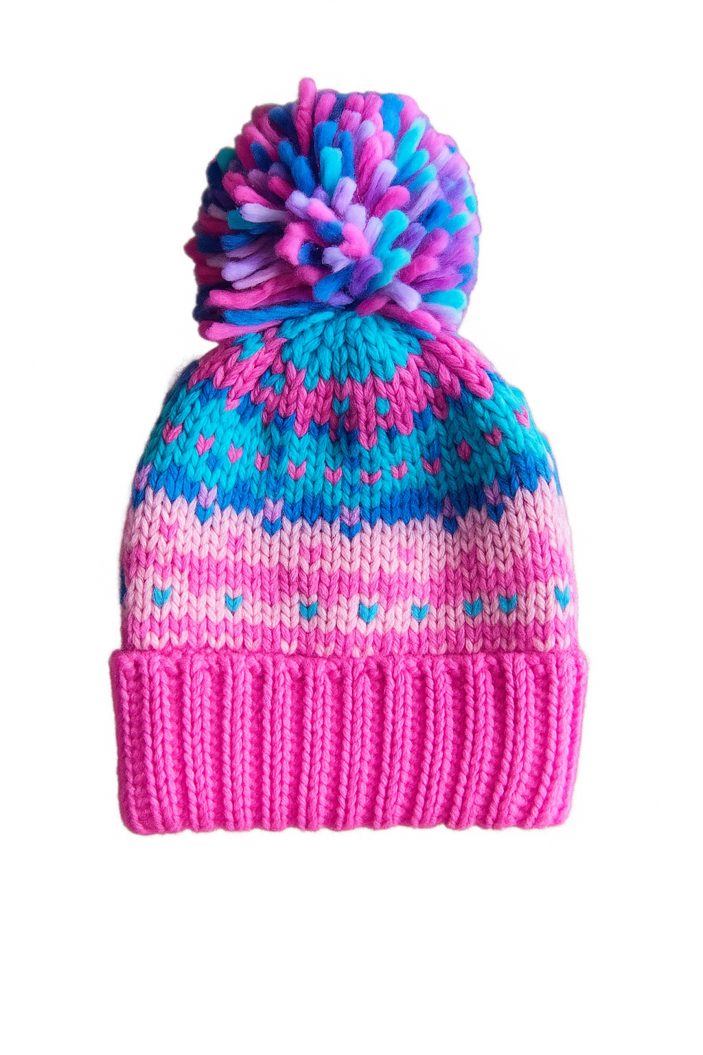 Шапка детская зимняя для девочки TU 7-10 лет р. 54 Розовый (127248)