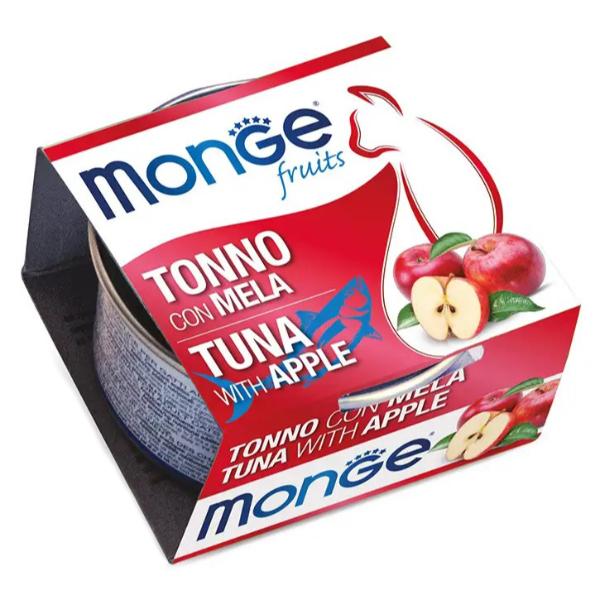 Корм для взрослых кошек Monge Cat Wet тунец с яблоком 0,08 (27260407)