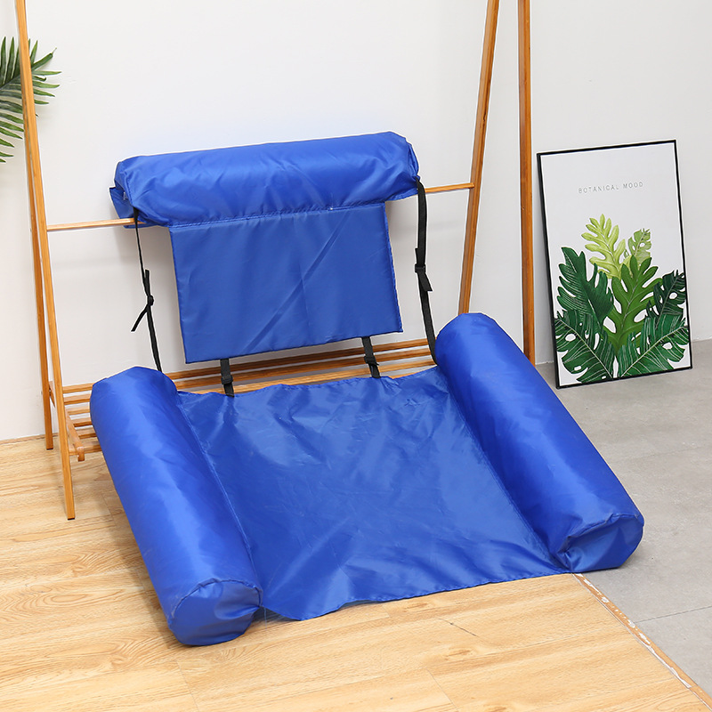 Крісло надувне для відпочинку на воді зі спинкою Синій (61bacd07)
