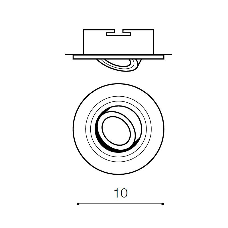 Светильник точечный Azzardo Caro R AZ2430 (SN-6810R-WH) - фото 4