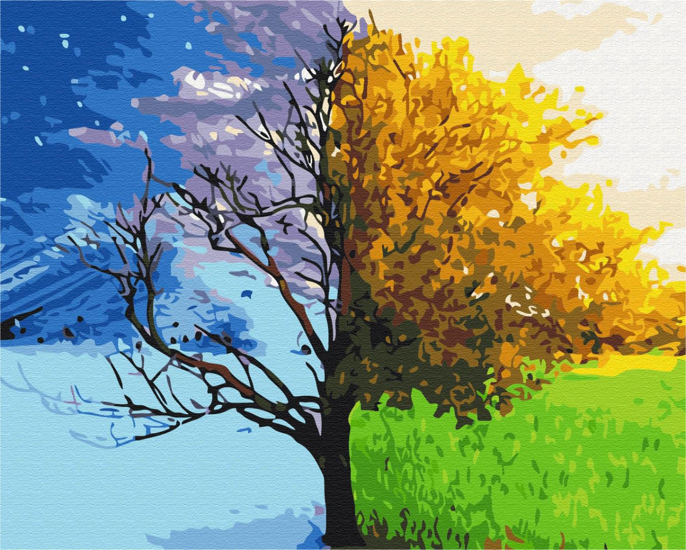 Картина по номерам Brushme Cмена сезонов 40x50 см (BS52399)