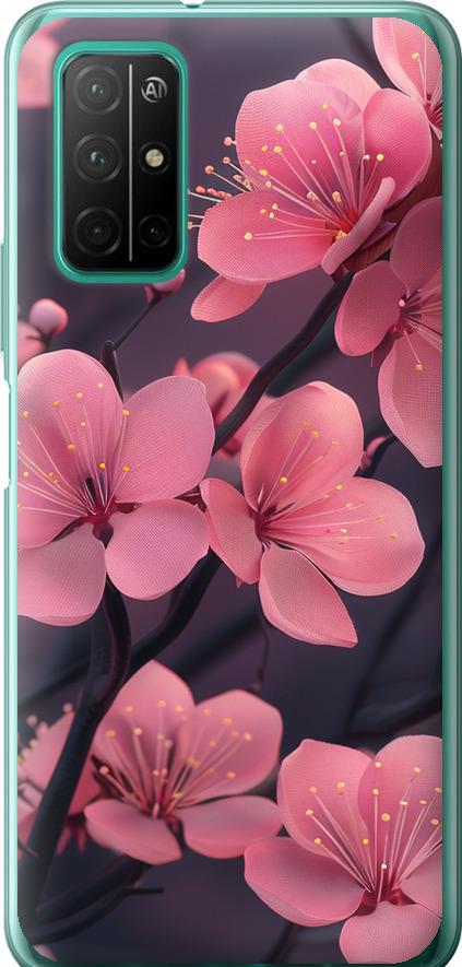 Чехол на Huawei Honor 30S Пурпурная сакура (6075u-1897-42517) Чехол на Huawei Honor 30S Пурпурная сакура (6075u-1897-42517)