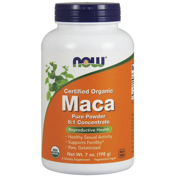 Мака NOW Foods Maca Pure Powder Certified Organic 198 г 73 порції