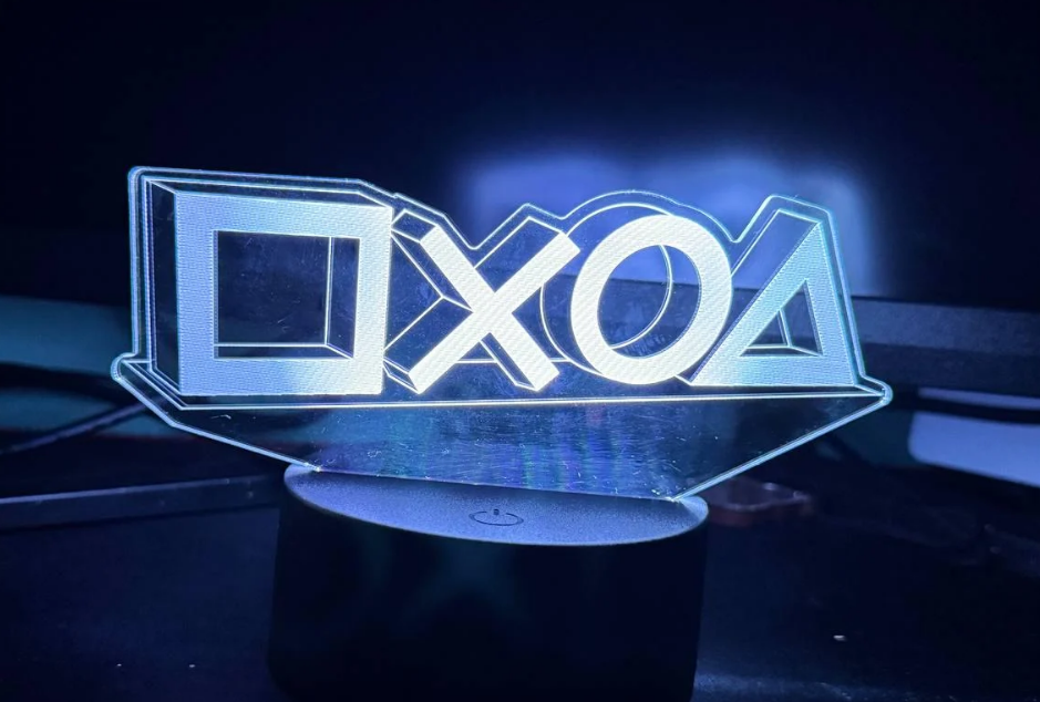 Настольный светильник PLaystation Symbol Lux 3D RGB с пультом (31230479)