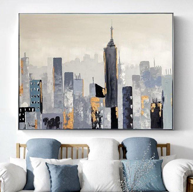 Картина на холсте ArtSale Городской пейзаж 60х70 см sity0013