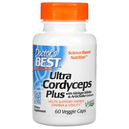 Натуральна добавка Doctor's Best Ultra Cordyceps Plus 60 вегакапс. (9330)