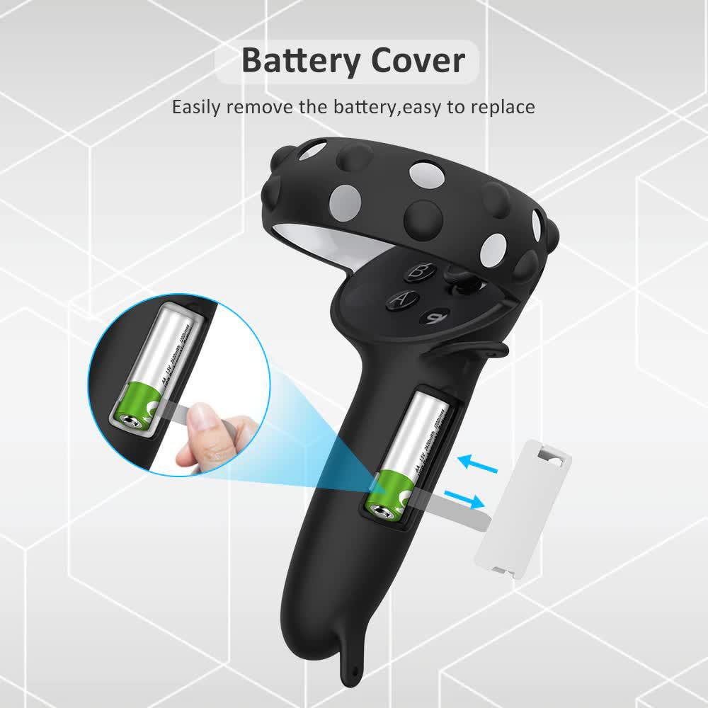 Захисний подовжений чохол із батарейними сіками для контролерів Oculus Quest 2 Black (ACS-USCOPKFOSOQ2bl) - фото 2 Захисний подовжений чохол із батарейними сіками для контролерів Oculus Quest 2 Black (ACS-USCOPKFOSOQ2bl) - фото 2