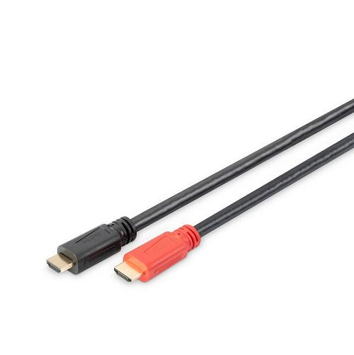 Кабель для передачи видеосигнала Assmann HDMI AM/AM High speed с усилителем 1,5 м Черный (AK-330105-150-S) - фото 3