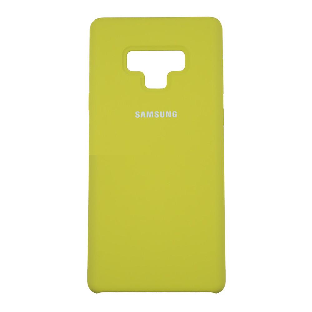 Чехол Silicone Case High Copy Samsung Note 9 Бледно-желтый