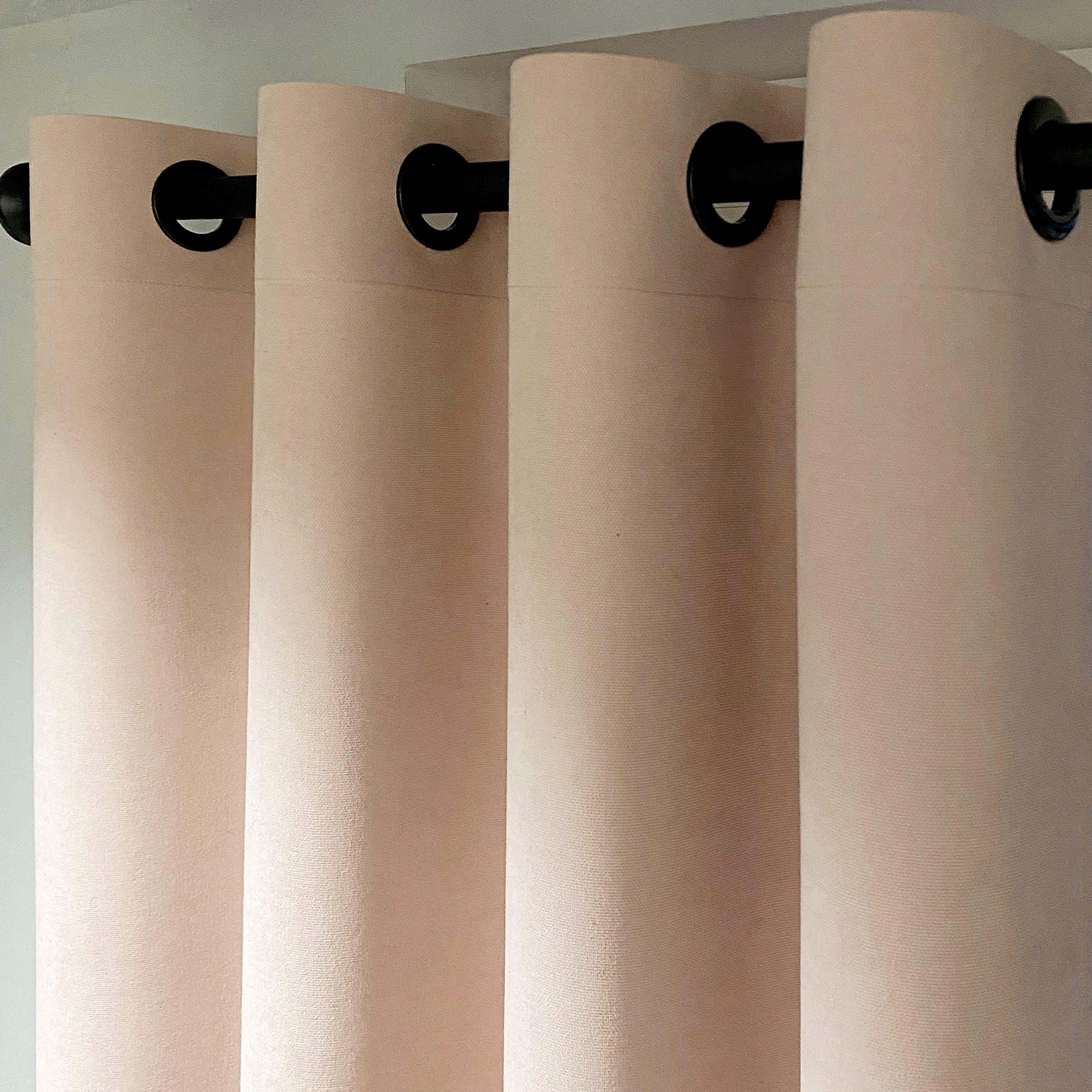 Штора на черных люверсах 140х250 см микровелюр 1 шт. Розово-персиковый (5801528-MT1/140-BL) - фото 3 Штора на черных люверсах 140х250 см микровелюр 1 шт. Розово-персиковый (5801528-MT1/140-BL) - фото 3