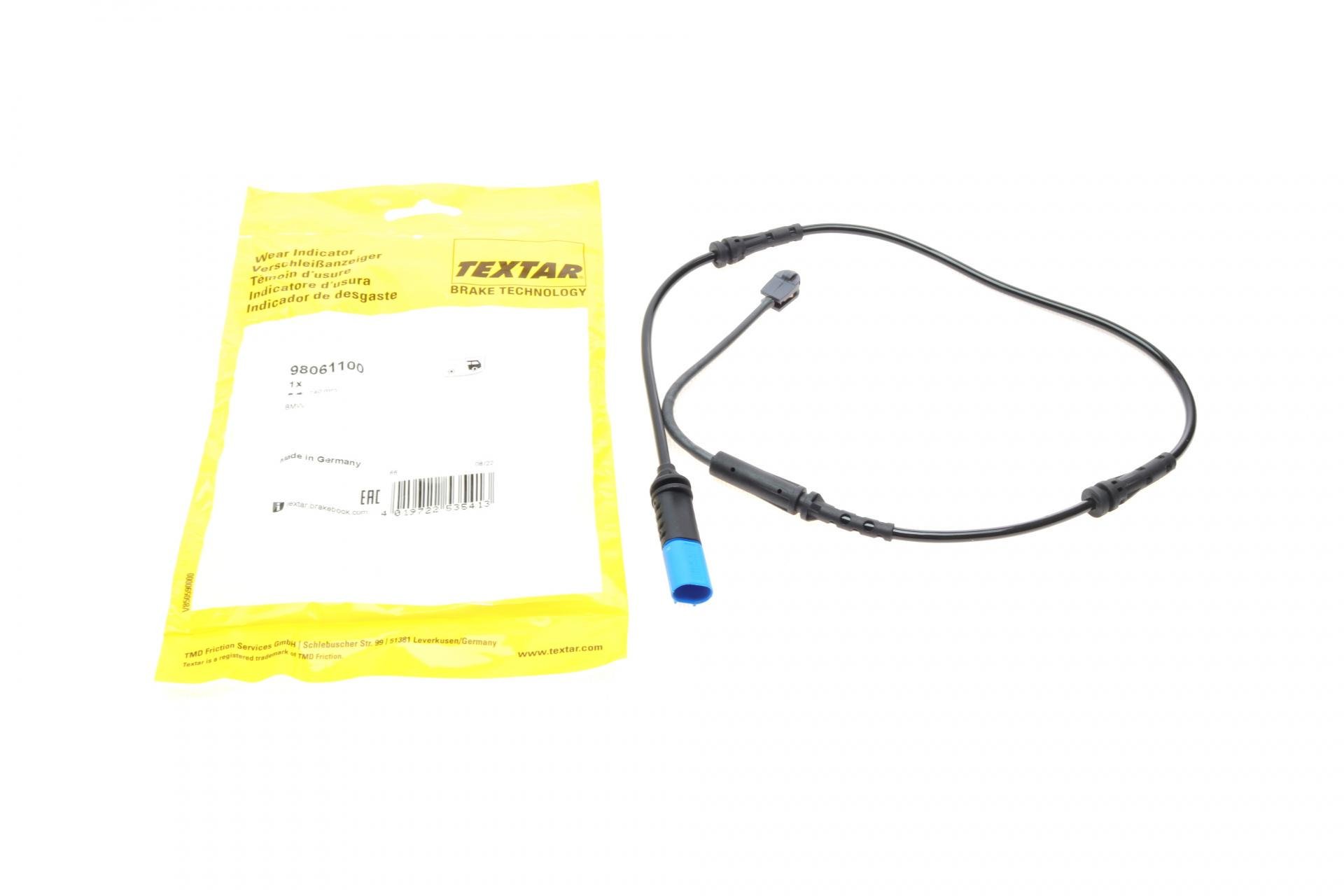 Датчик зносу гальмівних колодок задніх BMW X3 G01/X4 G02 17-L 740 мм (98061100) Датчик зносу гальмівних колодок задніх BMW X3 G01/X4 G02 17-L 740 мм (98061100)