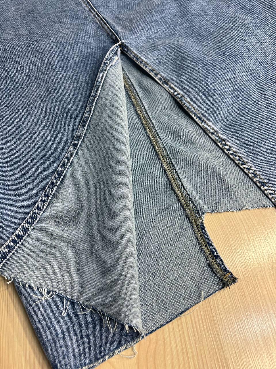 Спідниця жіноча джинсова Moss 503 довга асиметрична з розрізом р. 28 Блакитний (4079) - фото 7 Спідниця жіноча джинсова Moss 503 довга асиметрична з розрізом р. 28 Блакитний (4079) - фото 7