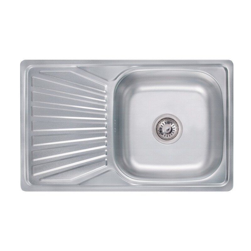 Мойка для кухни Lidz LIDZ7848DEC микротекстура 0,8 мм 780x480 мм (61676)